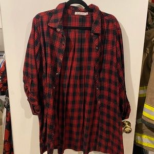 Just Fab flannel 3x worn twice.